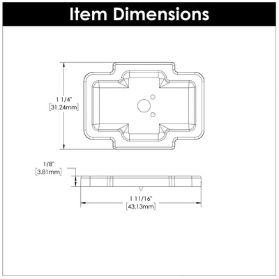 Coventry Knob Backplate