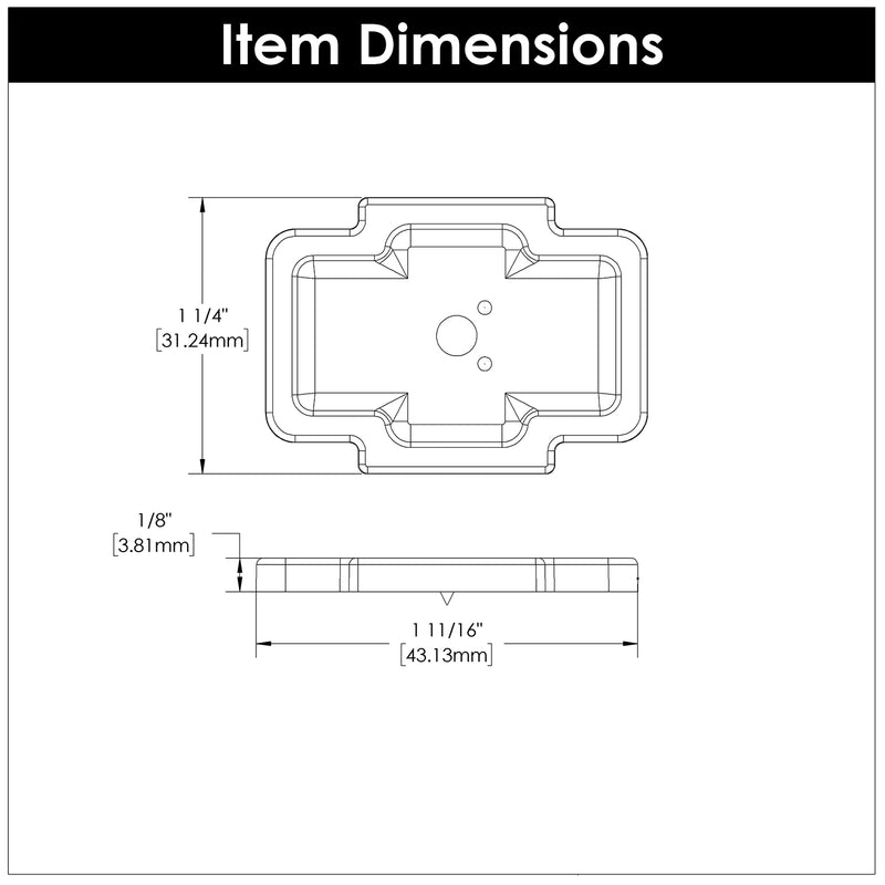 Coventry Knob Backplate