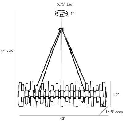 Haskell Oval Chandelier