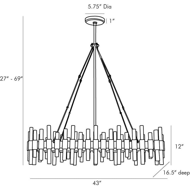 Haskell Oval Chandelier