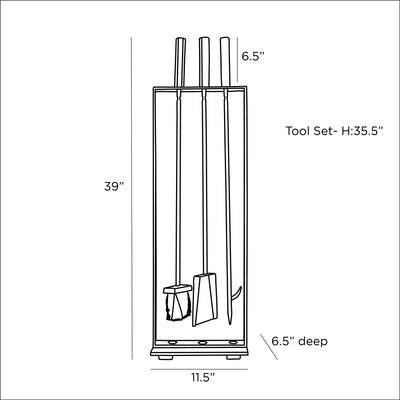 Landt Fireplace Tool Set