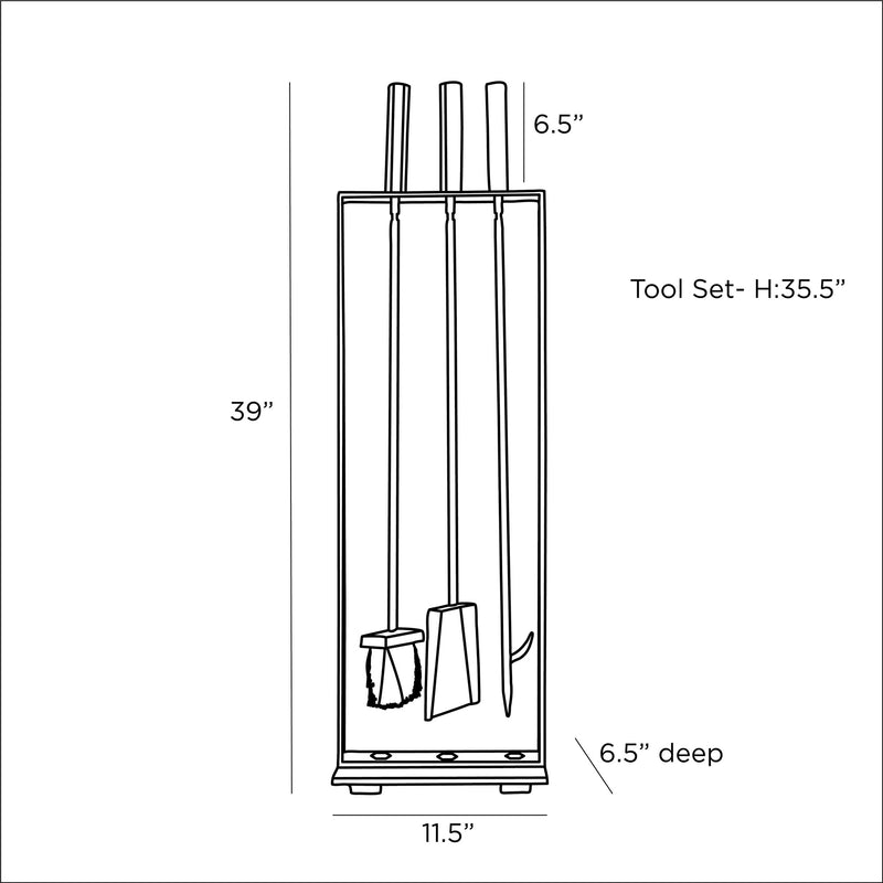 Landt Fireplace Tool Set