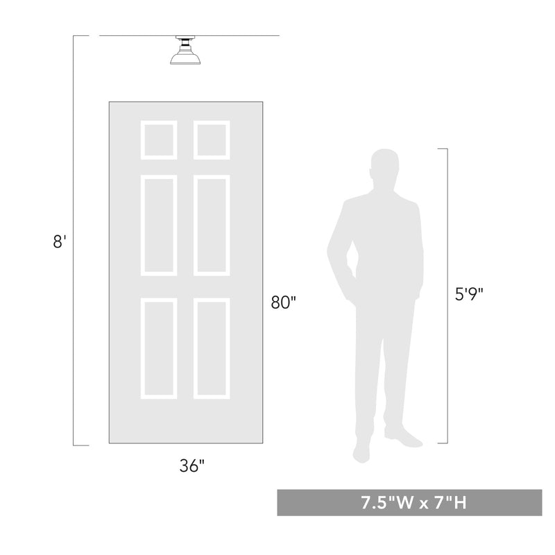 Carver  Flush Mount