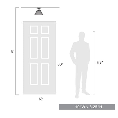 Carver  Semi-Flush