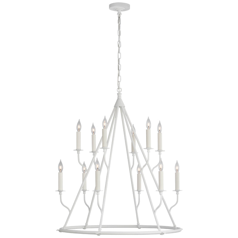 Visual Comfort Signature - JN 5175PW - LED Chandelier - Lorio - Plaster White