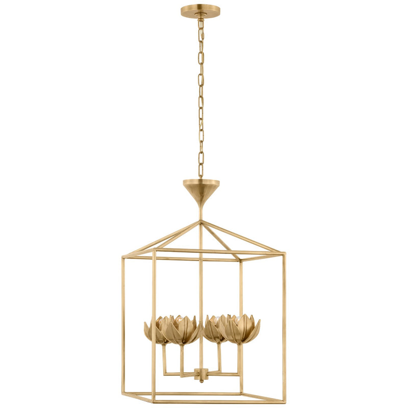 Visual Comfort Signature - JN 5302AB - LED Lantern - Alberto - Antique-Burnished Brass