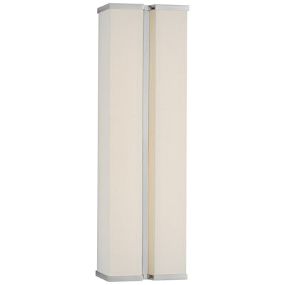 Visual Comfort Signature - PCD 2250PN/L - LED Wall Sconce - Vernet - Polished Nickel and Linen