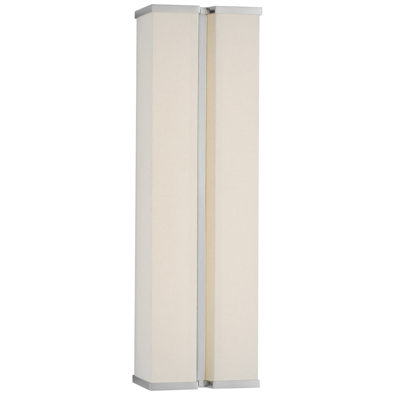 Visual Comfort Signature - PCD 2250PN/L - LED Wall Sconce - Vernet - Polished Nickel and Linen