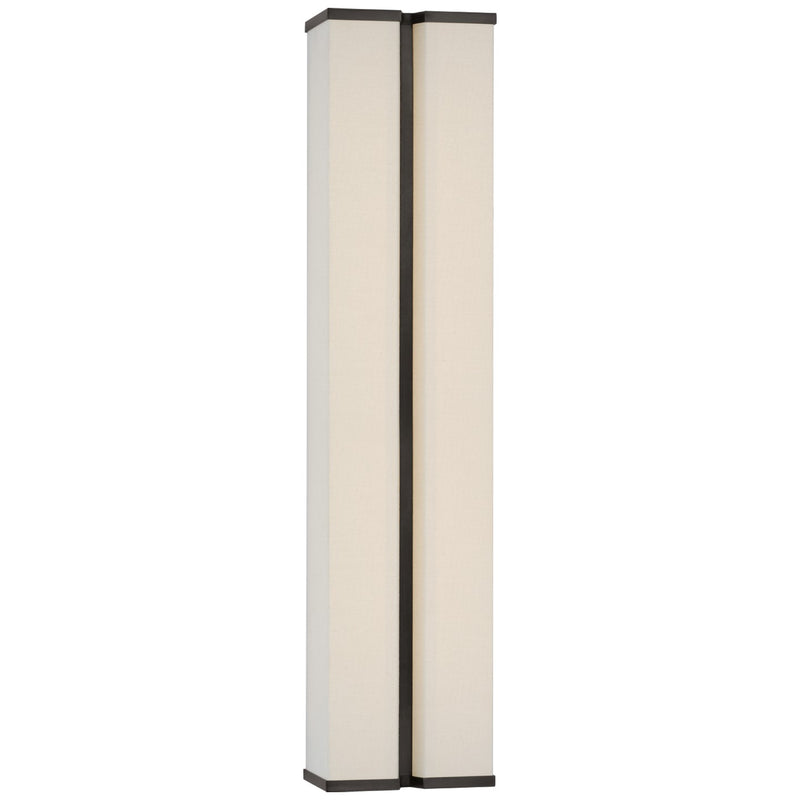 Visual Comfort Signature - PCD 2251BZ/L - LED Wall Sconce - Vernet - Bronze and Linen