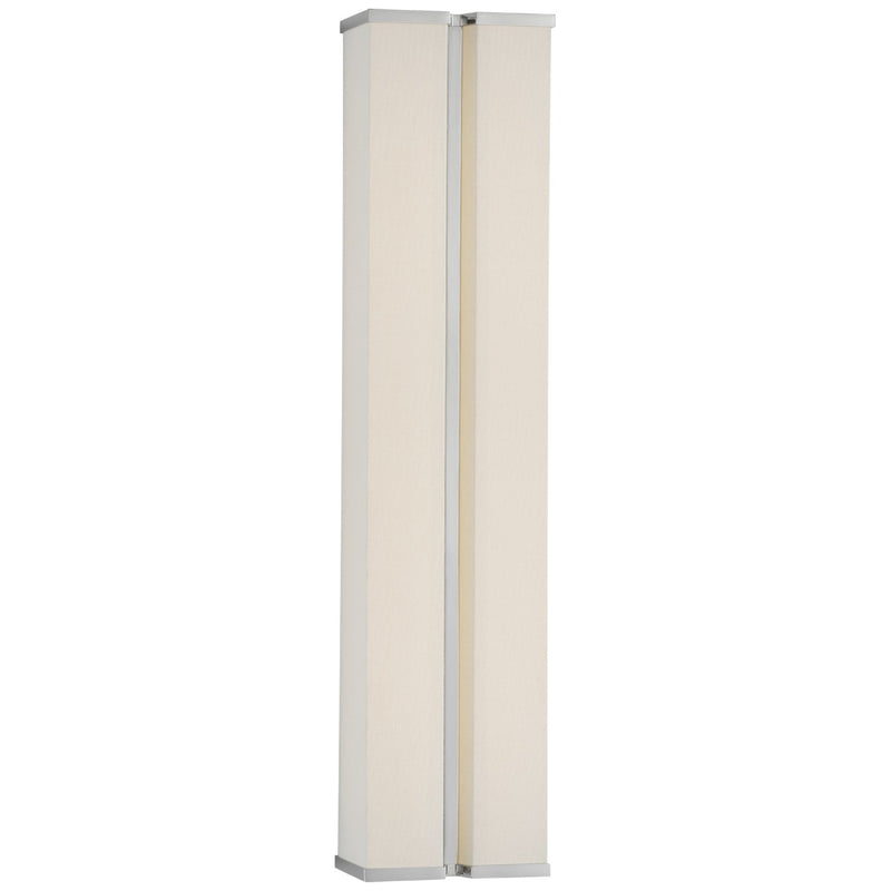 Visual Comfort Signature - PCD 2251PN/L - LED Wall Sconce - Vernet - Polished Nickel and Linen