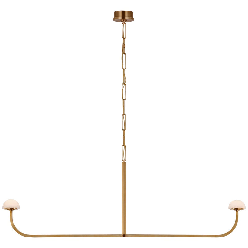 Visual Comfort Signature - KW 5625AB-ALB - LED Chandelier - Pedra - Antique-Burnished Brass