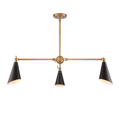 ELK Home - 89218/3 - Three Light Chandelier - Calder - Natural Brass