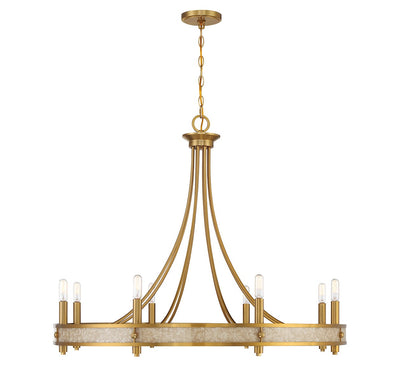 Savoy House - 1-2054-8-322 - Eight Light Chandelier - Camden - Warm Brass