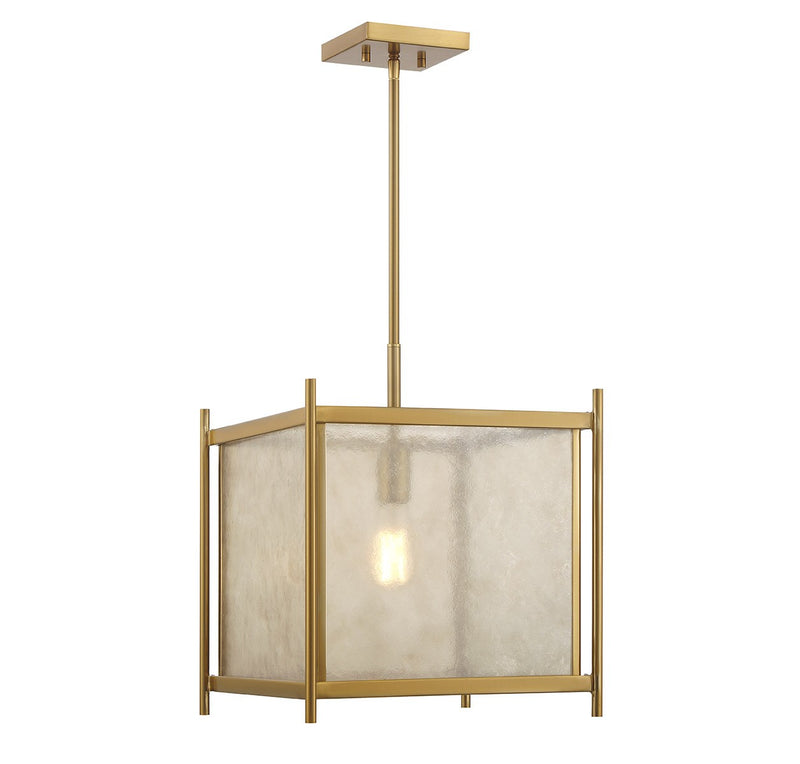 Savoy House - 7-3801-1-322 - One Light Pendant - Jacobs - Warm Brass