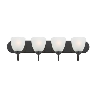 Maxim - 11384FTBK - Four Light Bath Vanity - Axis - Black