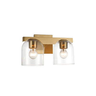 Maxim - 21232CLNAB - Two Light Wall Sconce - Scoop - Natural Aged Brass