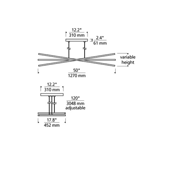 Essence Trio Linear Chandelier