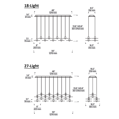 Eaves Linear Chandelier