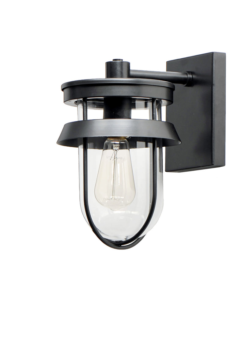 Maxim - 10266CLBK - One Light Outdoor Wall Lantern - Breakwater - Black