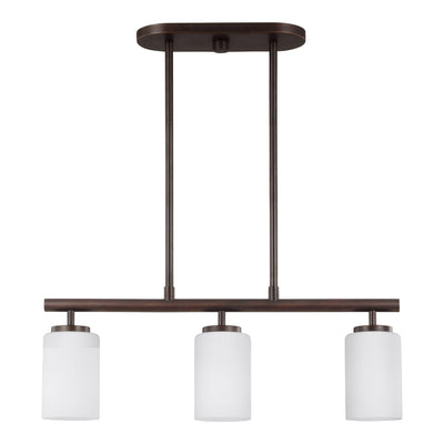 Generation Lighting - 66160-710 - Three Light Island Pendant - Oslo - Bronze