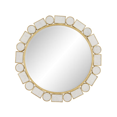 Arteriors - 4841 - Mirror - Fontaine - White Marble