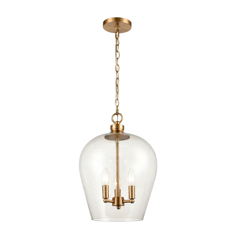 ELK Home - 30075/3 - Three Light Pendant - Darlene - Satin Brass