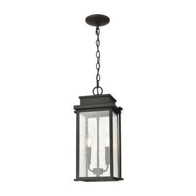 ELK Home - 45443/2 - Two Light Outdoor Pendant - Braddock - Architectural Bronze