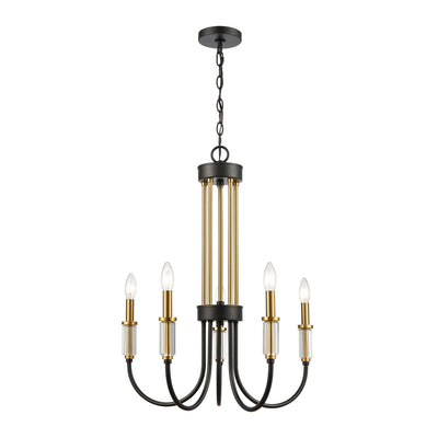 ELK Home - 46345/5 - Five Light Chandelier - Glendon - Matte Black