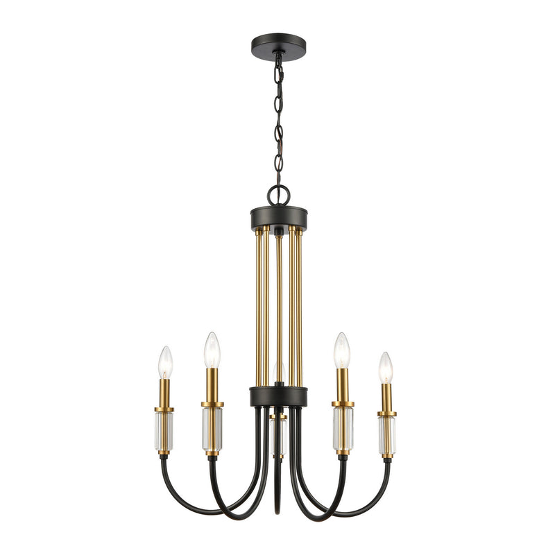 ELK Home - 46345/5 - Five Light Chandelier - Glendon - Matte Black