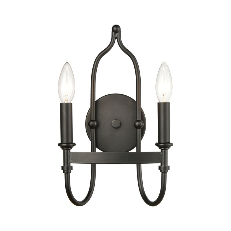 ELK Home - 46381/2 - Two Light Wall Sconce - Wickshire - Matte Black