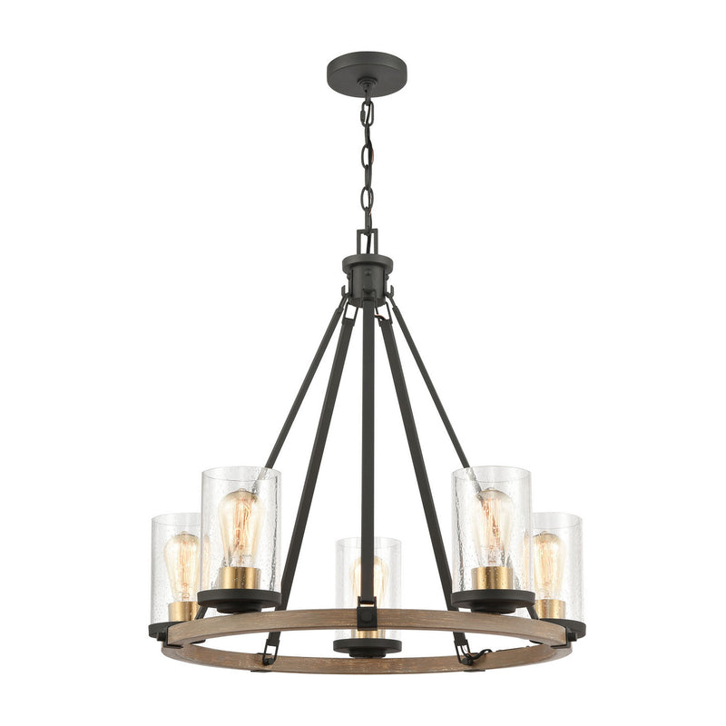 ELK Home - 47289/5 - Five Light Chandelier - Geringer - Charcoal