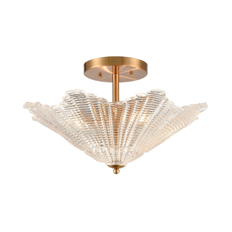 ELK Home - 60165/4 - Four Light Semi Flush Mount - Radiance - Satin Brass