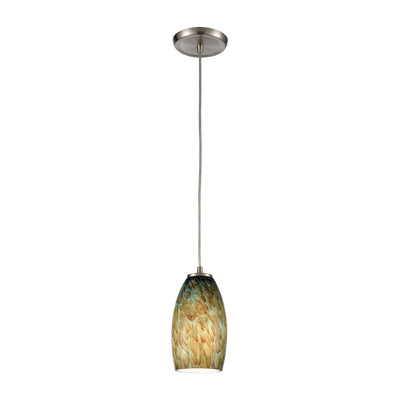 ELK Home - 60217/1 - One Light Mini Pendant - Nature's Collage - Satin Nickel