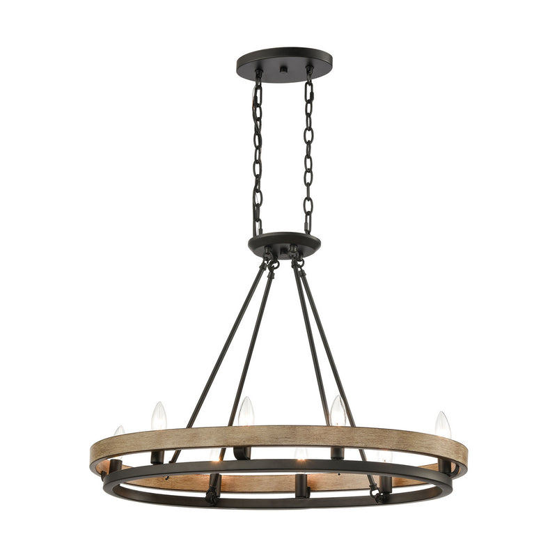 ELK Home - 75055/8 - Eight Light Linear Chandelier - Ramsey - Matte Black