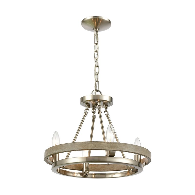 ELK Home - 75064/4 - Four Light Chandelier - Ramsey - Satin Nickel