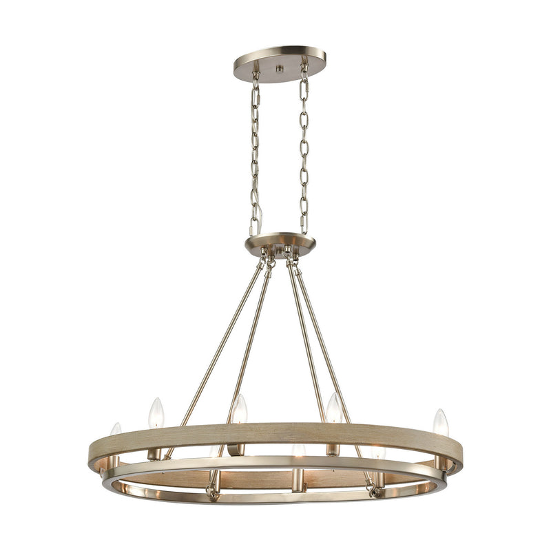 ELK Home - 75065/8 - Eight Light Linear Chandelier - Ramsey - Satin Nickel