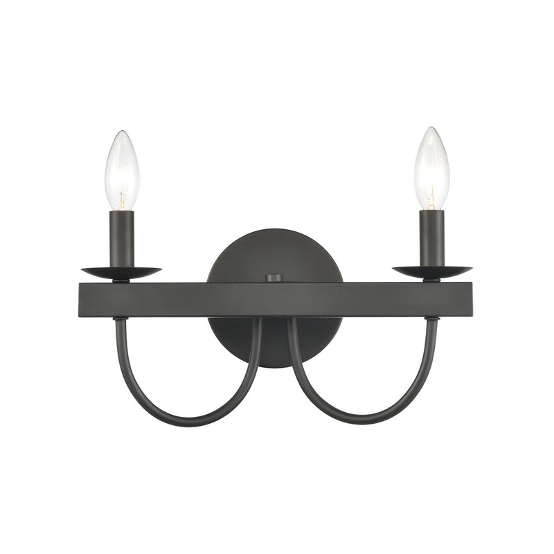 ELK Home - 75074/2 - Two Light Vanity - Williamson - Black