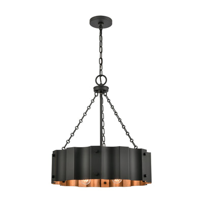 ELK Home - 89077/4 - Four Light Chandelier - Clausten - Black