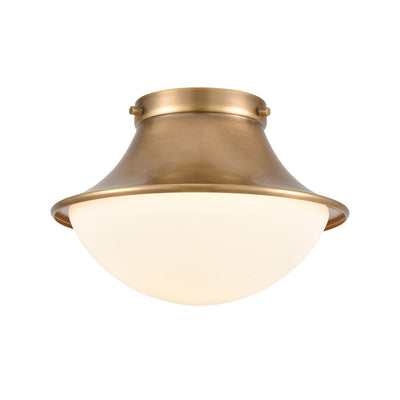 ELK Home - 89125/1 - One Light Flush Mount - Matterhorn - Natural Brass