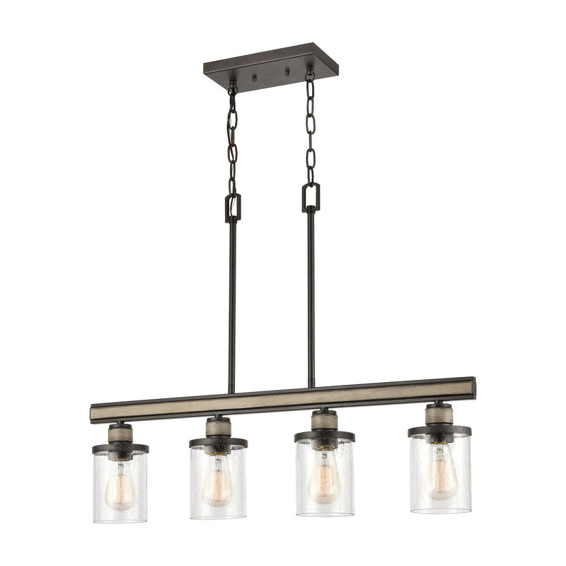 ELK Home - 89157/4 - Four Light Linear Chandelier - Beaufort - Anvil Iron