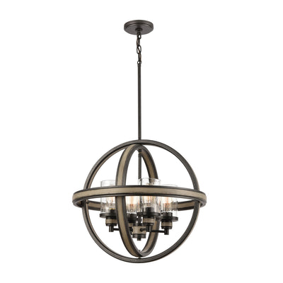 ELK Home - 89158/4 - Four Light Chandelier - Beaufort - Anvil Iron