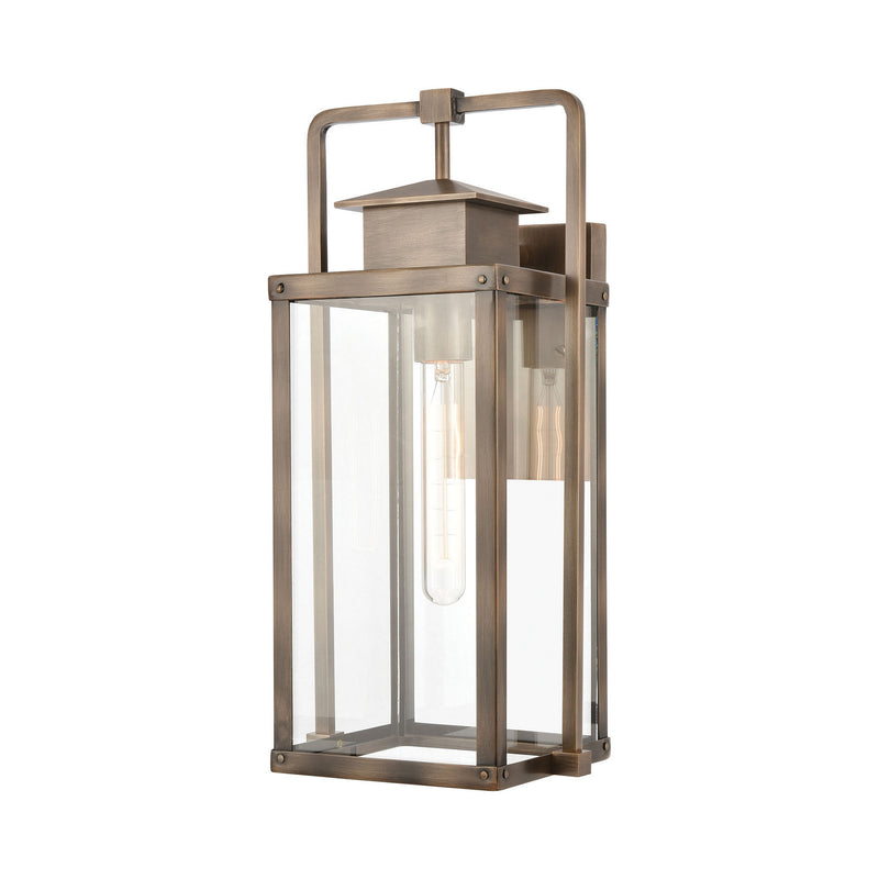 ELK Home - 89182/1 - One Light Outdoor Wall Sconce - Crested Butte - Vintage Brass