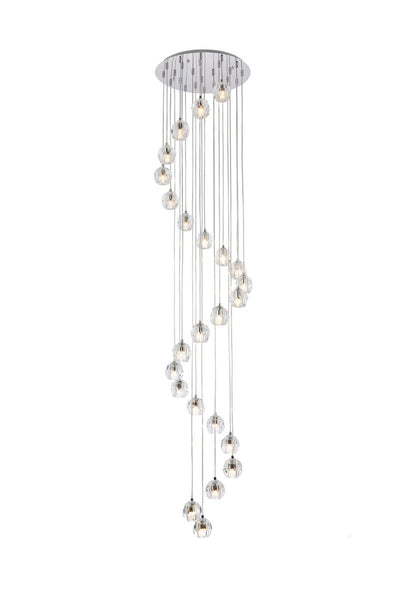 Elegant Lighting - 3505G19C - 24 Light Pendant - Eren - Chrome