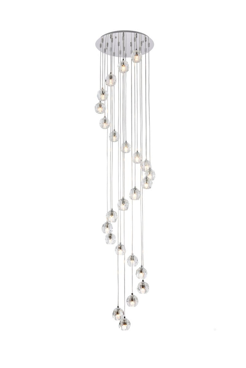 Elegant Lighting - 3505G19C - 24 Light Pendant - Eren - Chrome