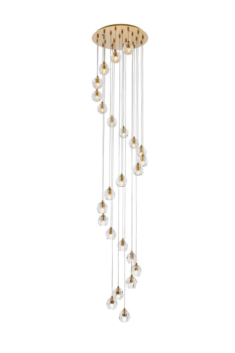 Elegant Lighting - 3505G19G - 24 Light Pendant - Eren - Gold