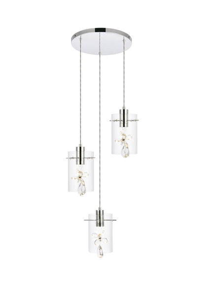 Elegant Lighting - 5202D16C - LED Pendant - Hana - Chrome