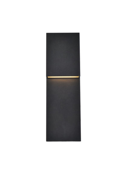 Elegant Lighting - LDOD4001BK - LED Outdoor Wall Lamp - Raine - Black