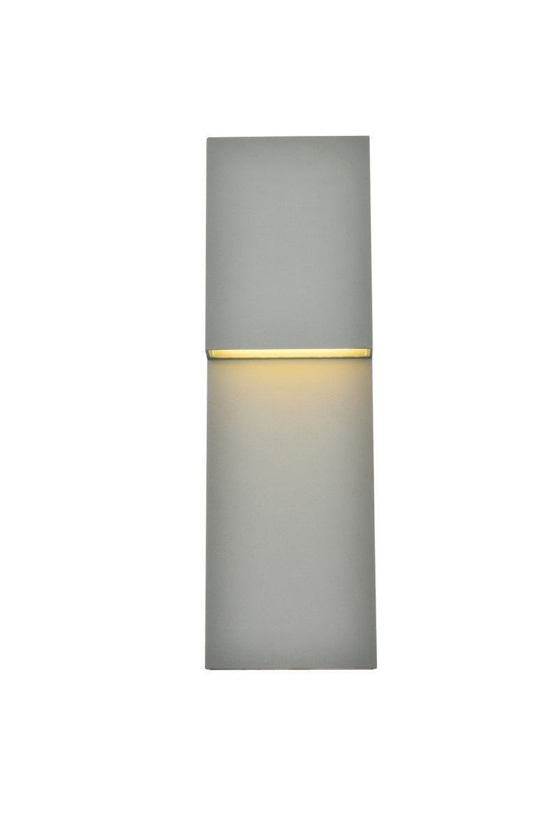 Elegant Lighting - LDOD4001S - LED Outdoor Wall Lamp - Raine - Silver