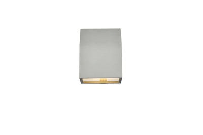 Elegant Lighting - LDOD4004S - LED Outdoor Wall Lamp - Raine - Silver