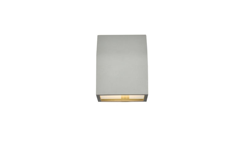 Elegant Lighting - LDOD4004S - LED Outdoor Wall Lamp - Raine - Silver